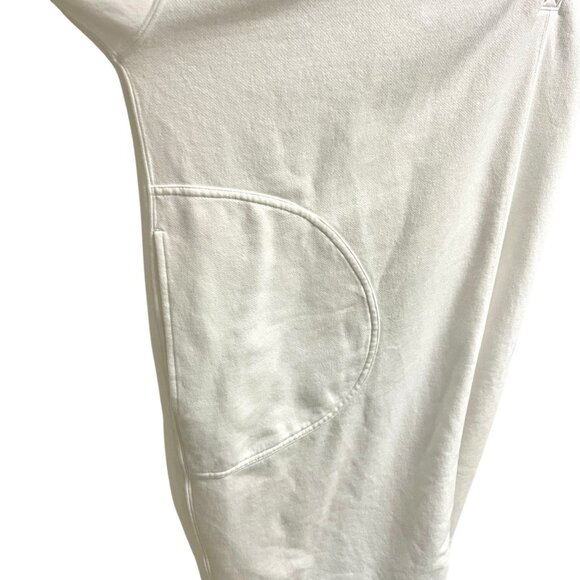 Free People Ultra Oversized Sweatshirt Sweat Dress Pockets Boho White size XS - Picture 9 of 14